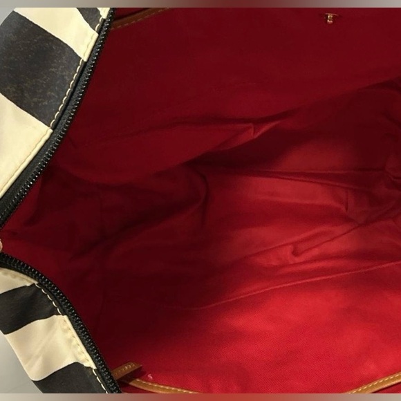 NWT Dooney & Burk Nylon Black and Cream Zebra Tote Purse.. - Picture 6 of 6